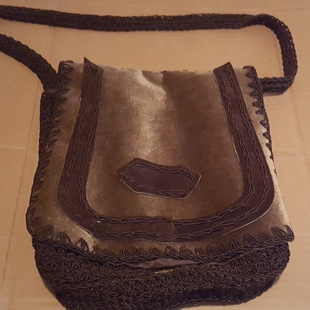 Velvet Purse Walborg Shoulder Strap Good Condition
